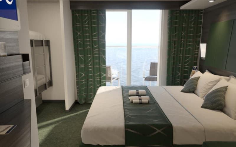 Внешняя каюта с балконом Family Лайнера MSC Virtuosa